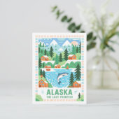 Alaska de laatste Amerikaanse grens zomerreis Briefkaart (Staand voorkant)