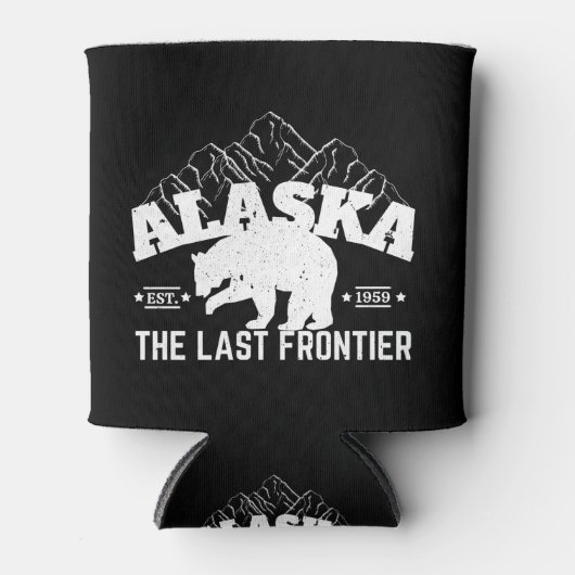 Alaska de laatste Beer van de grenspolitie Blikjeskoeler (Voorkant)