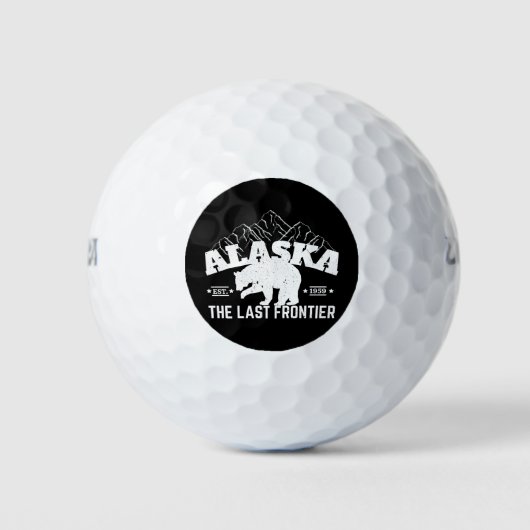 Alaska de laatste Beer van de grenspolitie Golfballen (Voorkant)
