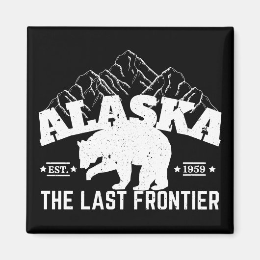Alaska de laatste Beer van de grenspolitie Magneet (Voorkant)