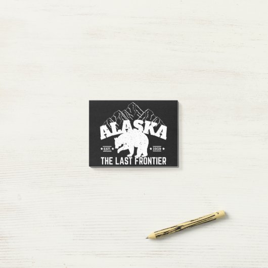 Alaska de laatste Beer van de grenspolitie Post-it® Notes (Op bureau)
