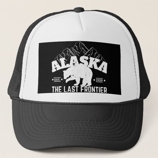 Alaska de laatste Beer van de grenspolitie Trucker Pet (Voorkant)
