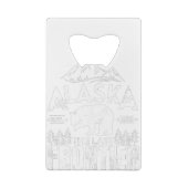 Alaska de laatste grens creditkaart flessenopener (Achterkant)