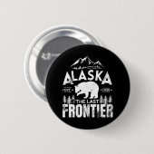 Alaska de laatste grens ronde button 5,7 cm (Voorkant /achterkant)