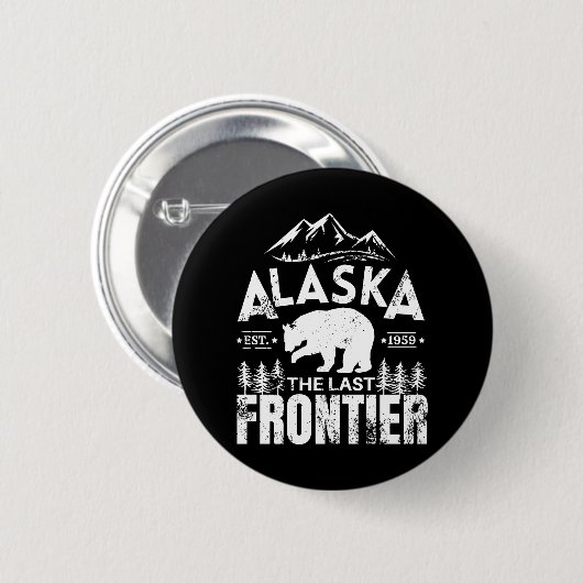 Alaska de laatste grens ronde button 5,7 cm (Voorkant /achterkant)