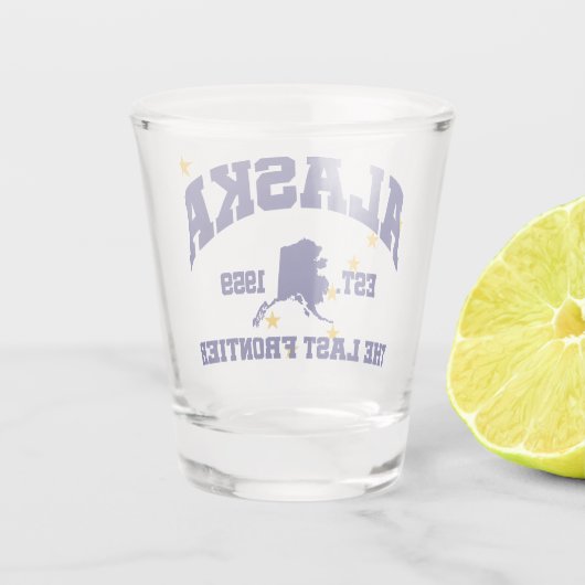 Alaska, de laatste grens shot glas (Achterkant)