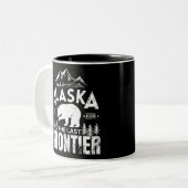 Alaska de laatste grens tweekleurige koffiemok (Voorkant links)