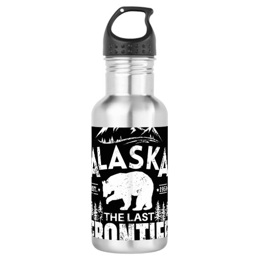 Alaska de laatste grens waterfles (Voorkant)