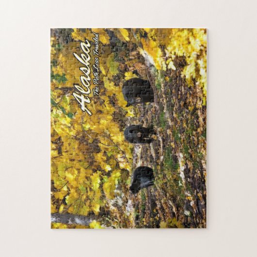 Alaska de weg minder gereisd legpuzzel (Verticaal)