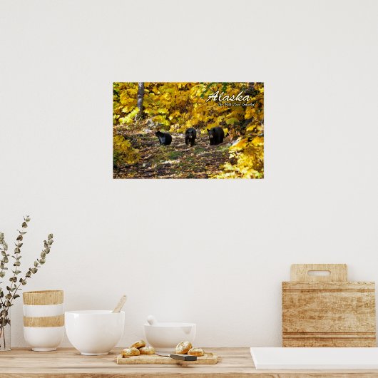 Alaska de weg minder gereisd poster (Keuken)