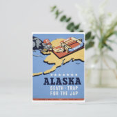Alaska_Death_Trap_Propaganda poster Briefkaart (Staand voorkant)