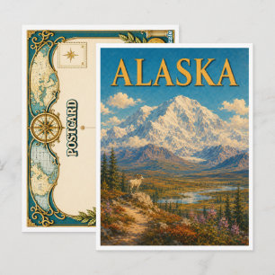 Alaska Denali GeoSaga Briefkaart