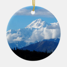 Alaska Denali Mountain landscape Keramisch Ornament