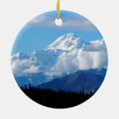 Alaska Denali Mountain landscape Keramisch Ornament (Achterkant)