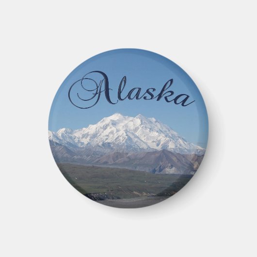 Alaska Denali Nationaal Park Mount McKinley Magnet (Voorkant)