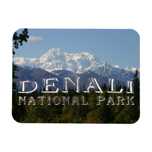 Alaska Denali Nationaal Park Mount McKinley Magnet Magneet (Horizontaal)