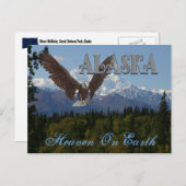 Alaska Denali National Park Mount McKinley Kaart (Voorkant / Achterkant)