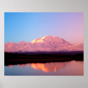 Alaska, Denali National Park, Mt. McKinley bij Poster
