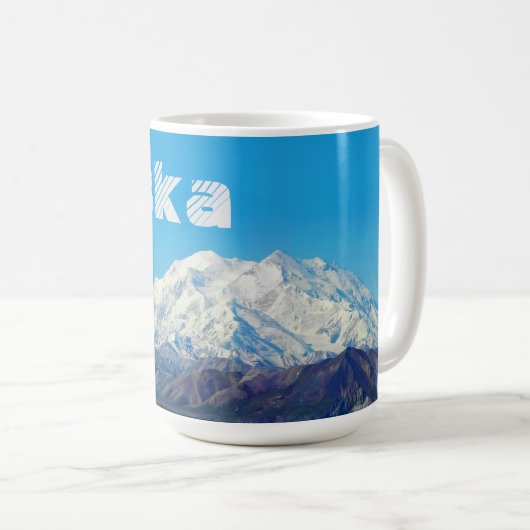 Alaska Denali Souvenir Koffie Mok Gift (Voorkant rechts)