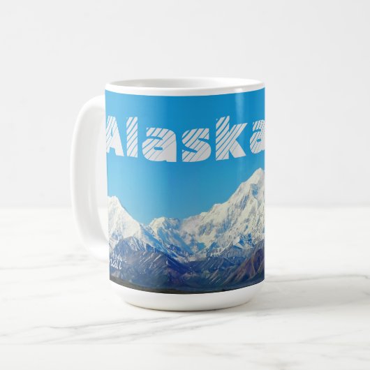 Alaska Denali Souvenir Koffie Mok Gift (Voorkant links)
