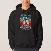 Alaska Dog Dad Clothing I Just Really Like Alaskan Hoodie (Voorkant)