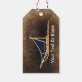 Alaska Dog Sled Mail Cadeaulabel (Voorkant)