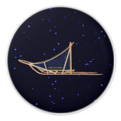 Alaska Dog Sled Mail Keramische Knop (Voorkant)