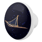 Alaska Dog Sled Mail Keramische Knop (Rechts)