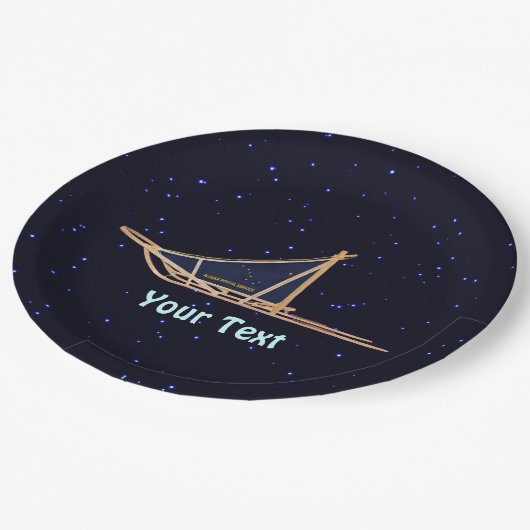 Alaska Dog Sled Mail Papieren Bordje (Gekanteld)