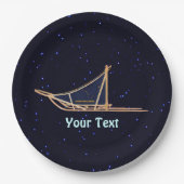 Alaska Dog Sled Mail Papieren Bordje (Voorkant)