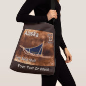 Alaska Dog Sled Mail Postage Stamp Crossbody Tas (Dichtbij)