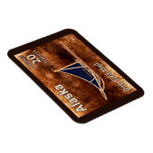 Alaska Dog Sled Mail Postage Stamp Magneet (Rechterzijde)