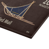 Alaska Dog Sled Mail Postage Stamp Snijplank (Hoek)