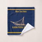 Alaska Dog Sled Postal Carrier Bad Handdoek (Wasdoekje)