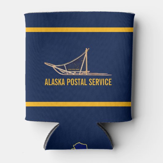 Alaska Dog Sled Postal Carrier Blikjeskoeler (Voorkant)