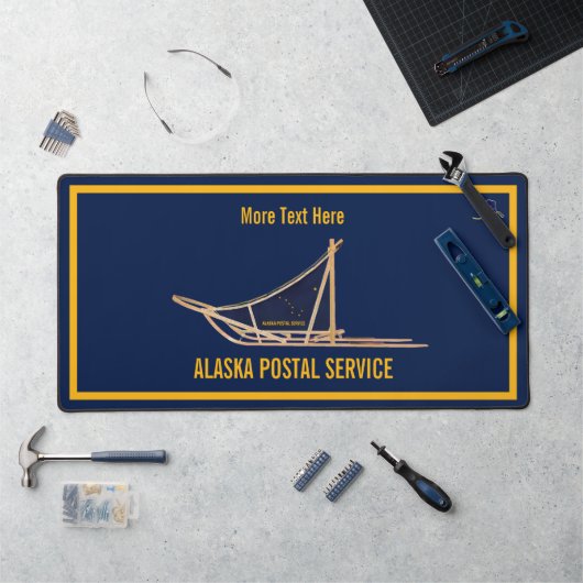 Alaska Dog Sled Postal Carrier Bureaumat (Werkstation)