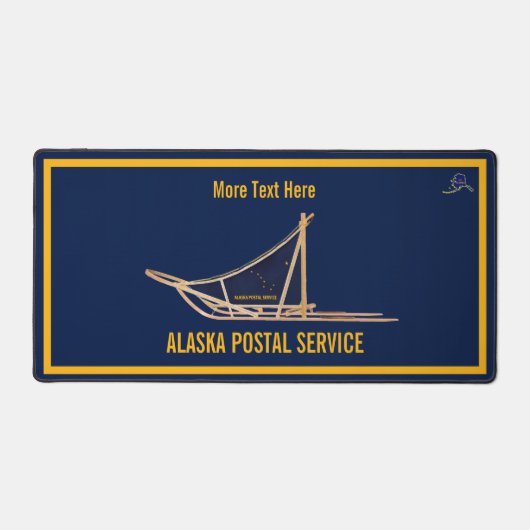 Alaska Dog Sled Postal Carrier Bureaumat (Voorkant)