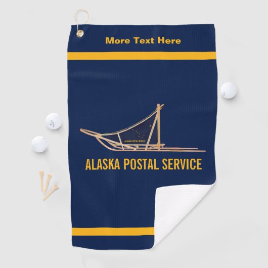 Alaska Dog Sled Postal Carrier Golfhanddoek (Insitu)