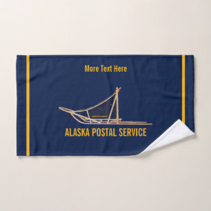 Alaska Dog Sled Postal Carrier Handdoek