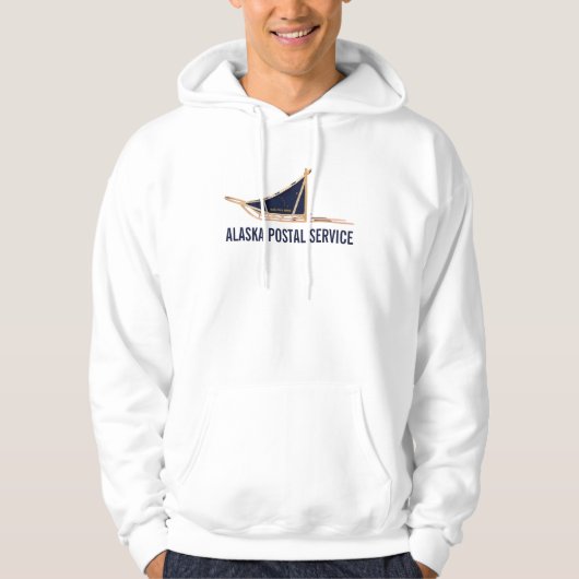 Alaska Dog Sled Postal Carrier Hoodie (Voorkant)