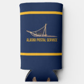 Alaska Dog Sled Postal Carrier Koelbox Seltzer Blikjeskoeler (Voorkant)