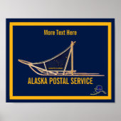 Alaska Dog Sled Postal Carrier Poster (Voorkant)