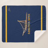 Alaska Dog Sled Postal Carrier Sherpa Deken (Voorkant (horizontaal))