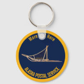 Alaska Dog Sled Postal Carrier Sleutelhanger (Voorkant)