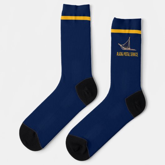 Alaska Dog Sled Postal Carrier Socks Sokken (Links)