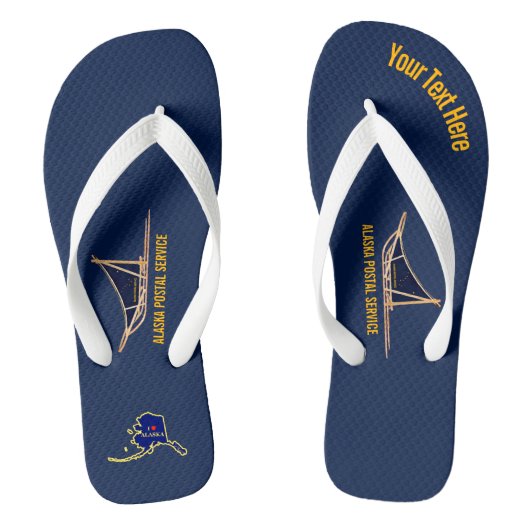 Alaska Dog Sled Postal Carrier Teenslippers (Voetbed)