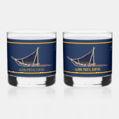 Alaska Dog Sled Postal Carrier Whisky Glas (Voorkant)