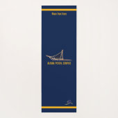 Alaska Dog Sled Postal Carrier Yogamat (Achterkant)