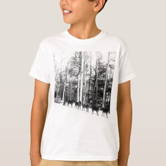 Alaska Dog Sledding T-shirt (Voorkant)