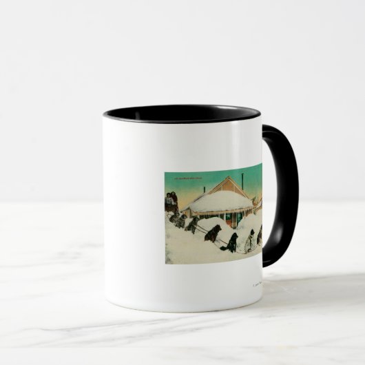 Alaska Dogsled Team rust in SnowState Mok (Voorkant rechts)